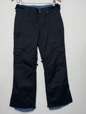 Foursquare Women’s XS Ski Snowboard Outerwear Cargo Insulated Ski Pants Black
